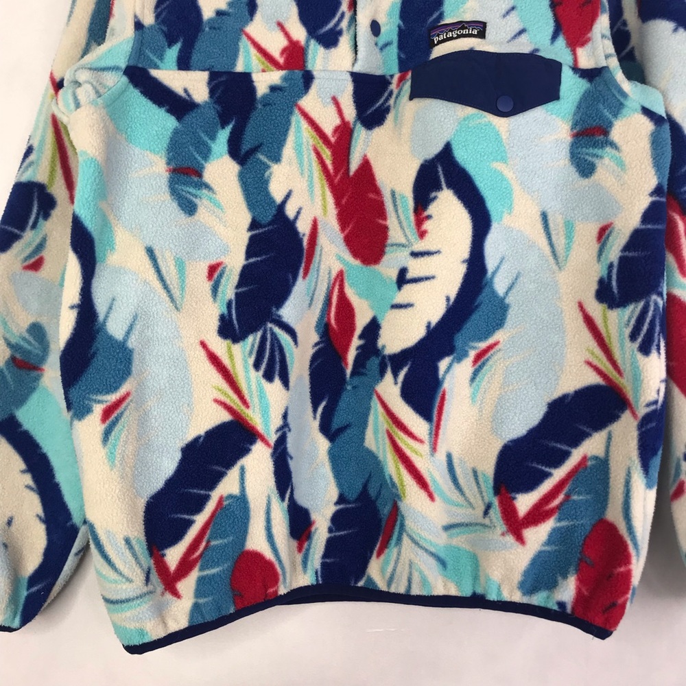 Patagonia Synchilla Multicolor Feather Pattern Sweater - Picture 4 of 9